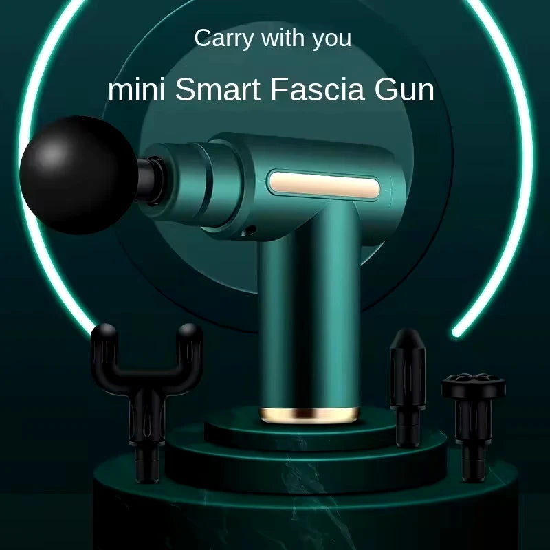 Portable Button Fascia Gun Deep Tissue Massage Mini Lightweight and Adjustable Speed Massage Equipment Suitable for the Body