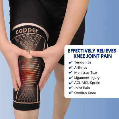 Copper Knee Support Sleeve for Joint Pain Relief & Sports