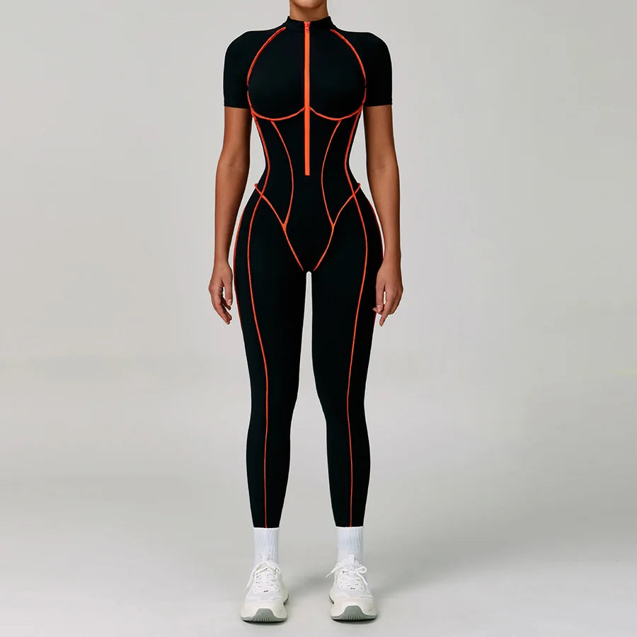 Women Bodysuit Yoga Set One-Piece Jumpsuit Gym Sports Push Up Dance Running Beautiful back tight-fitting fitness Workout Clothes
