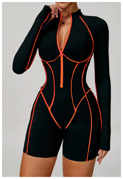Women Bodysuit Yoga Set One-Piece Jumpsuit Gym Sports Push Up Dance Running Beautiful back tight-fitting fitness Workout Clothes