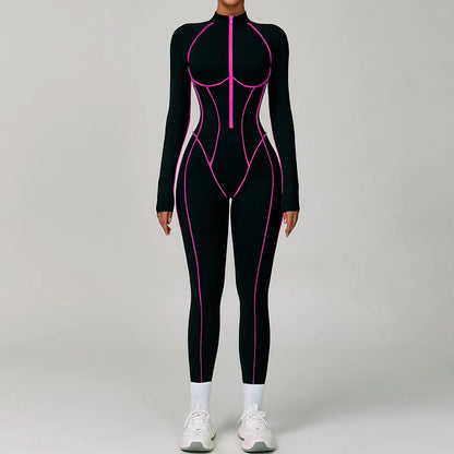 Women Bodysuit Yoga Set One-Piece Jumpsuit Gym Sports Push Up Dance Running Beautiful back tight-fitting fitness Workout Clothes