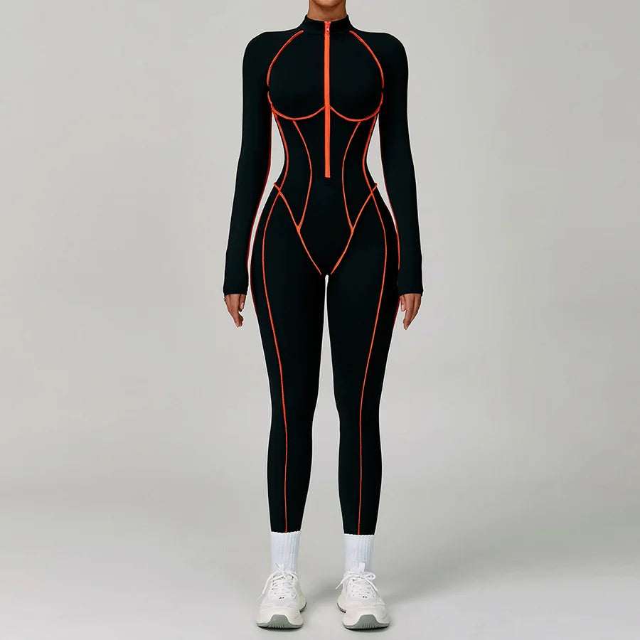 Women Bodysuit Yoga Set One-Piece Jumpsuit Gym Sports Push Up Dance Running Beautiful back tight-fitting fitness Workout Clothes
