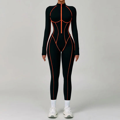 Women Bodysuit Yoga Set One-Piece Jumpsuit Gym Sports Push Up Dance Running Beautiful back tight-fitting fitness Workout Clothes