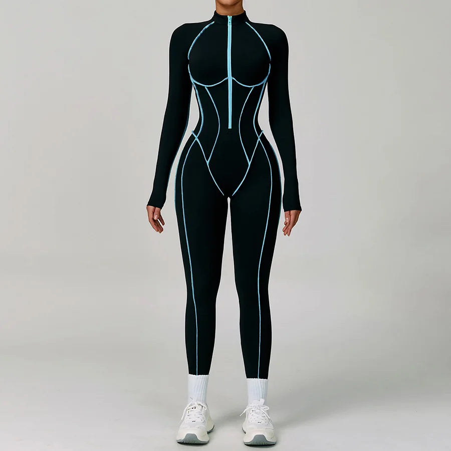 Women Bodysuit Yoga Set One-Piece Jumpsuit Gym Sports Push Up Dance Running Beautiful back tight-fitting fitness Workout Clothes