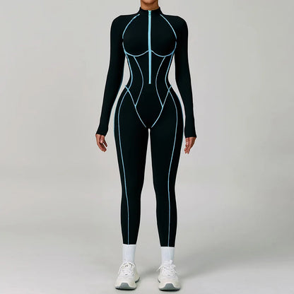 Women Bodysuit Yoga Set One-Piece Jumpsuit Gym Sports Push Up Dance Running Beautiful back tight-fitting fitness Workout Clothes