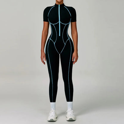 Women Bodysuit Yoga Set One-Piece Jumpsuit Gym Sports Push Up Dance Running Beautiful back tight-fitting fitness Workout Clothes