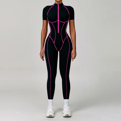 Women Bodysuit Yoga Set One-Piece Jumpsuit Gym Sports Push Up Dance Running Beautiful back tight-fitting fitness Workout Clothes
