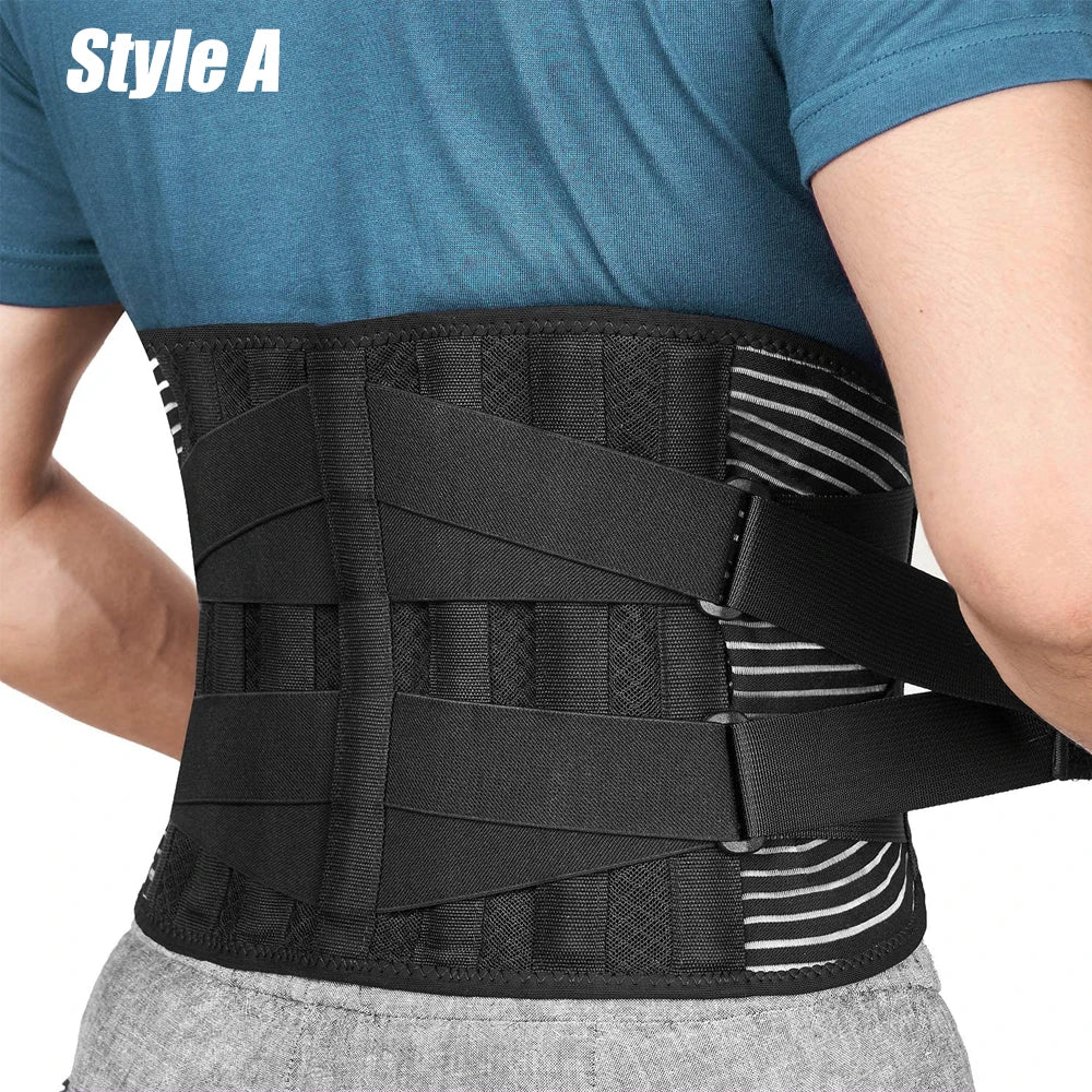 Back Support Belt with Lumbar Pad for Pain Relief