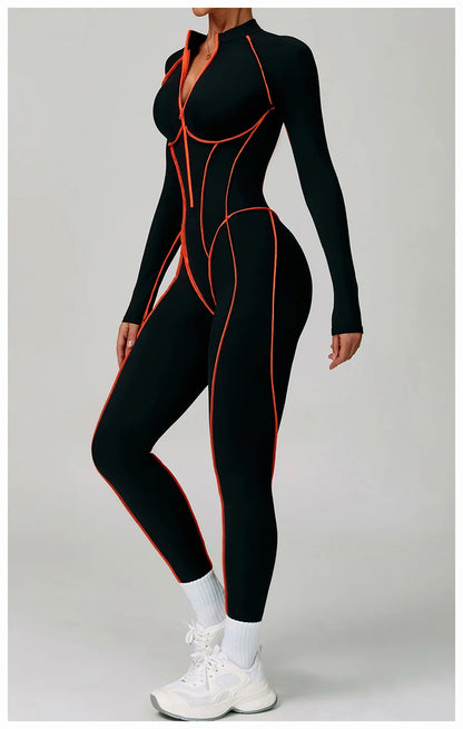 Women Bodysuit Yoga Set One-Piece Jumpsuit Gym Sports Push Up Dance Running Beautiful back tight-fitting fitness Workout Clothes