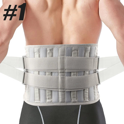 Back Support Belt with Lumbar Pad for Pain Relief