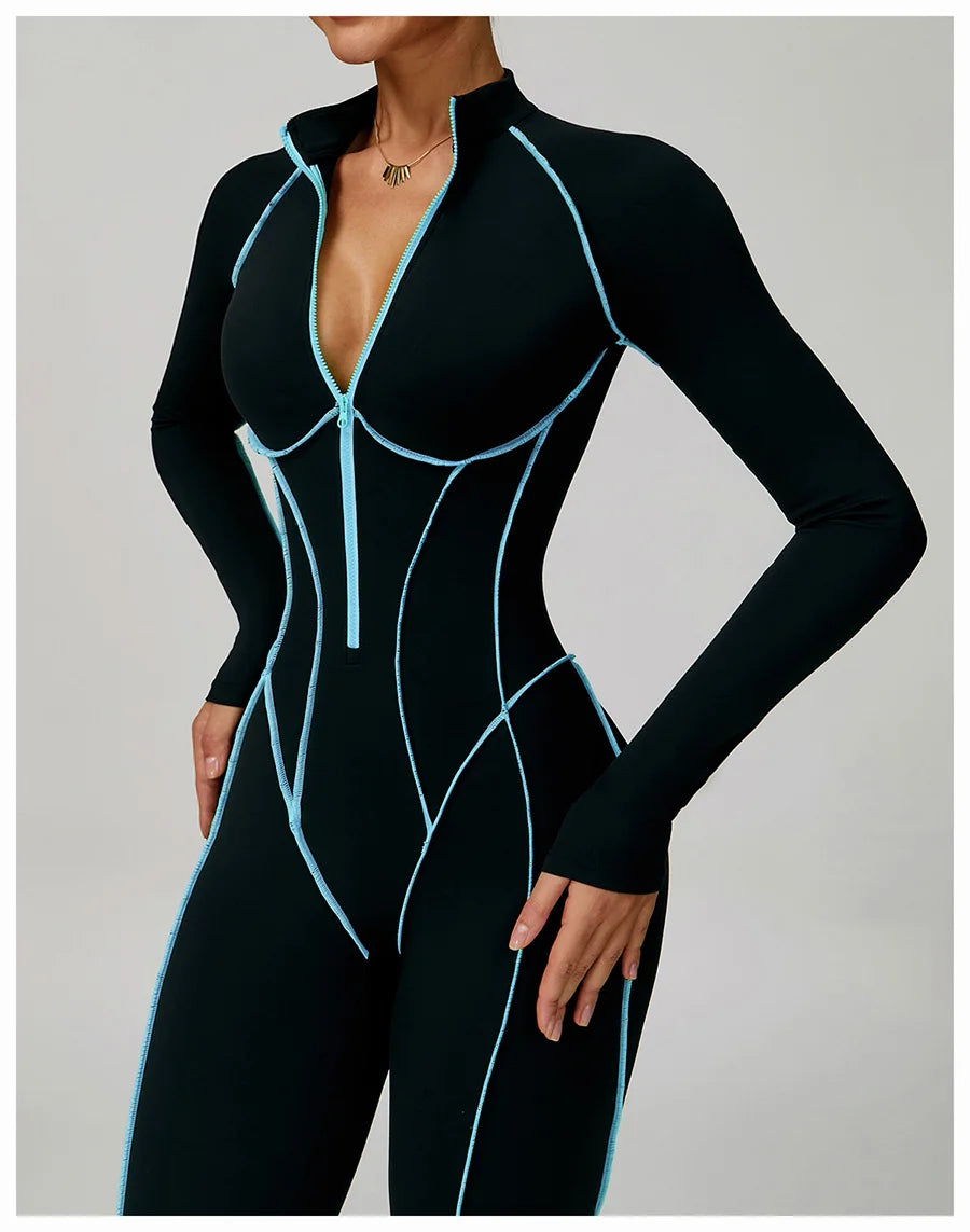Women Bodysuit Yoga Set One-Piece Jumpsuit Gym Sports Push Up Dance Running Beautiful back tight-fitting fitness Workout Clothes