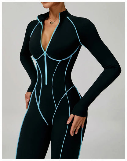 Women Bodysuit Yoga Set One-Piece Jumpsuit Gym Sports Push Up Dance Running Beautiful back tight-fitting fitness Workout Clothes
