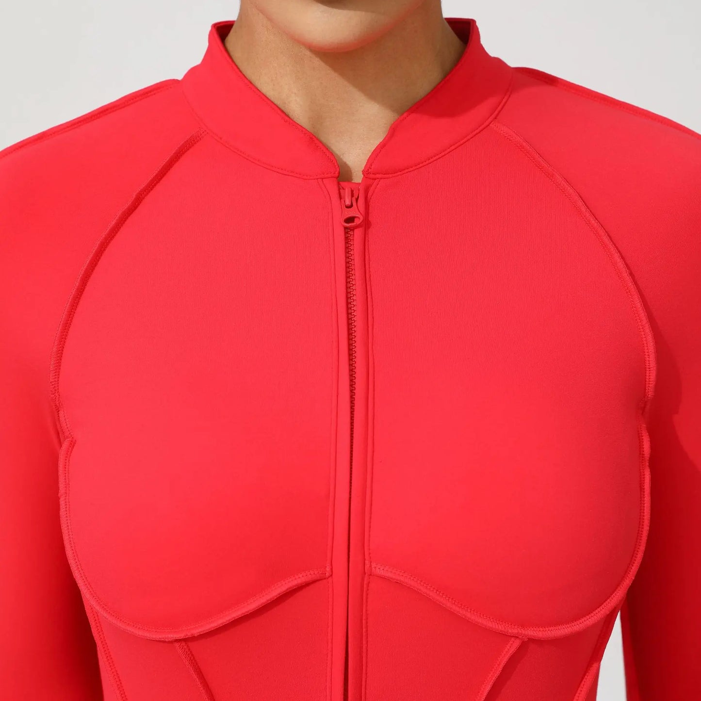 Women Bodysuit Fitness Jumpsuit Long Sleeve Yoga Clothing Sports Outfit Zipper Jogging Tights Gym Wear